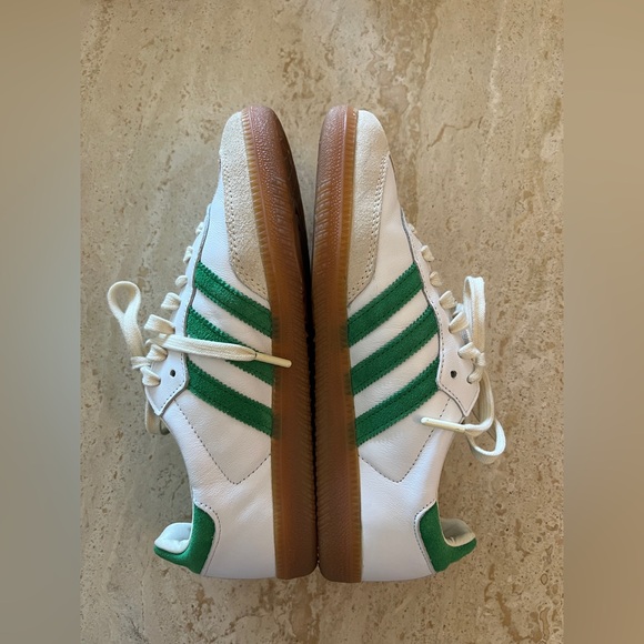Adidas Sporty & Rich Sambas low top sneakers white green size 6 men’s women’s 7 - Picture 8 of 16